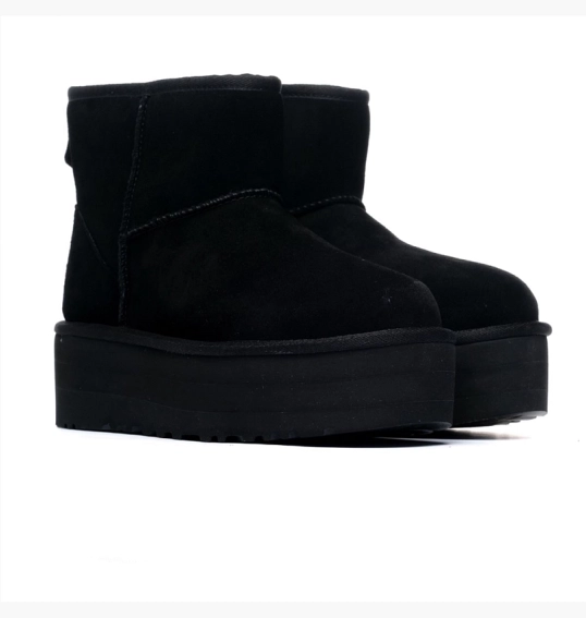 Ботинки UGG Classic Mini Platform Black 1134991-BLK фото 2 — интернет-магазин Tapok