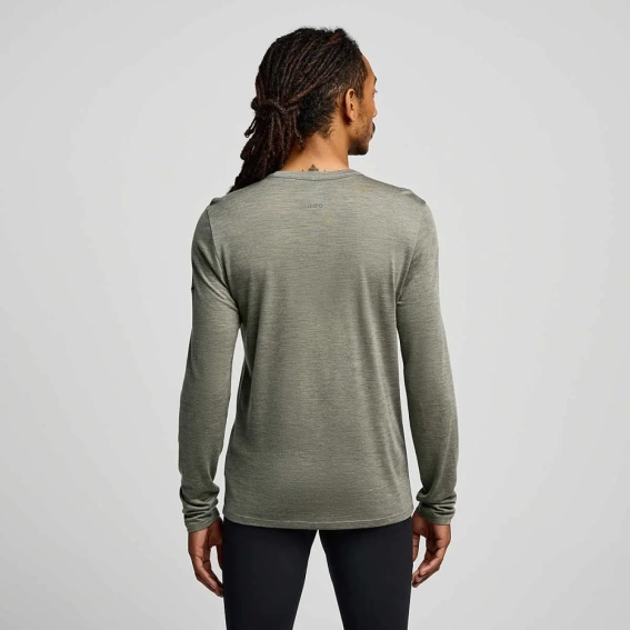 Футболка длинная. рукав Saucony PEREGRINE MERINO LONG SLEEVE SAM800362-BUH фото 2 — интернет-магазин Tapok