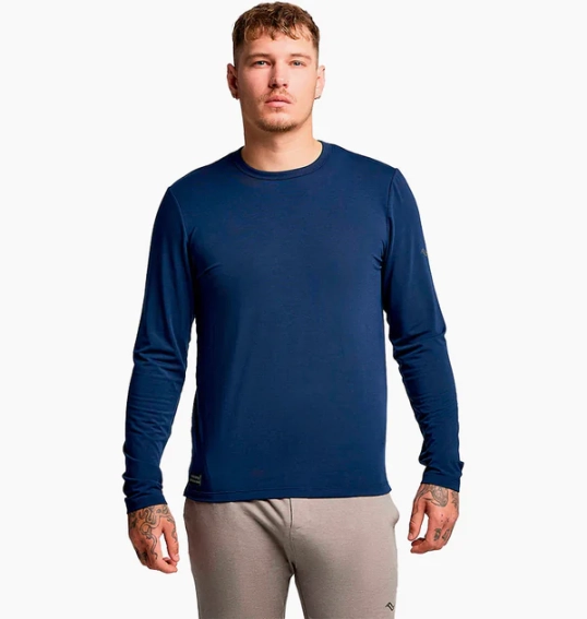 Футболка довг. рукав Saucony TRIUMPH LONG SLEEVE SAM800400-NV фото 1 — інтернет-магазин Tapok