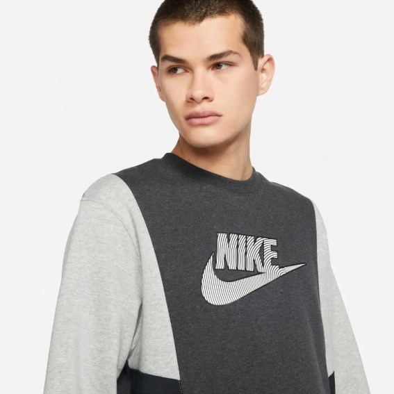 Кофта Nike M NSW HYBRID FLC CREW BB DJ5075-032 фото 3 — інтернет-магазин Tapok