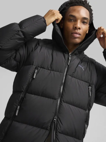 Пуховое пальто PUMA Long Hooded Down Coat 62646701 фото 2 — интернет-магазин Tapok