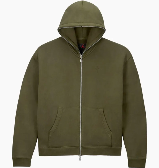 Кофта Jordan x Travis Scott Full-Zip Hoodie Cargo Khaki DZ5500-325 фото 1 — интернет-магазин Tapok