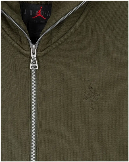 Кофта Jordan x Travis Scott Full-Zip Hoodie Cargo Khaki DZ5500-325 фото 3 — интернет-магазин Tapok