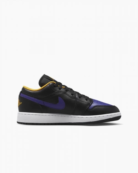 Кроссовки Air Jordan 1 Low Lakers GS 553560-075 фото 3 — интернет-магазин Tapok