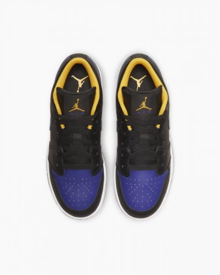Кроссовки Air Jordan 1 Low Lakers GS 553560-075 фото 4 — интернет-магазин Tapok
