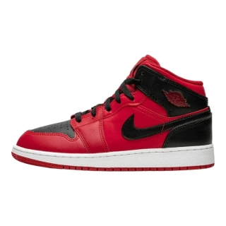 Кроссовки Air Jordan 1 Mid Reverse Bred 2021 (GS) 554725-660