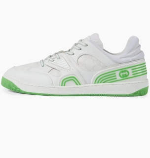 Кроссовки Gucci Basket Low White Demetra Green 698785-2SHG0-9089