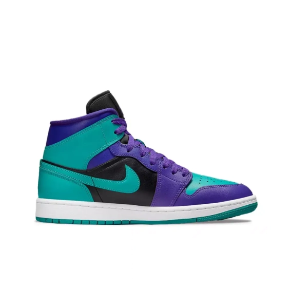 Кроссовки Jordan 1 Mid Black Grape (W) BQ6472-502 фото 2 — интернет-магазин Tapok