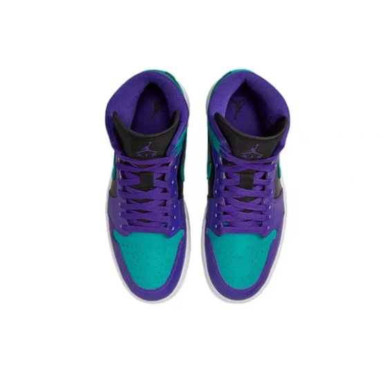 Кроссовки Jordan 1 Mid Black Grape (W) BQ6472-502 фото 3 — интернет-магазин Tapok