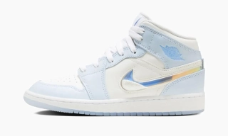 Кроссовки Jordan 1 Mid SE Glitter Swoosh (GS) FQ9117-400