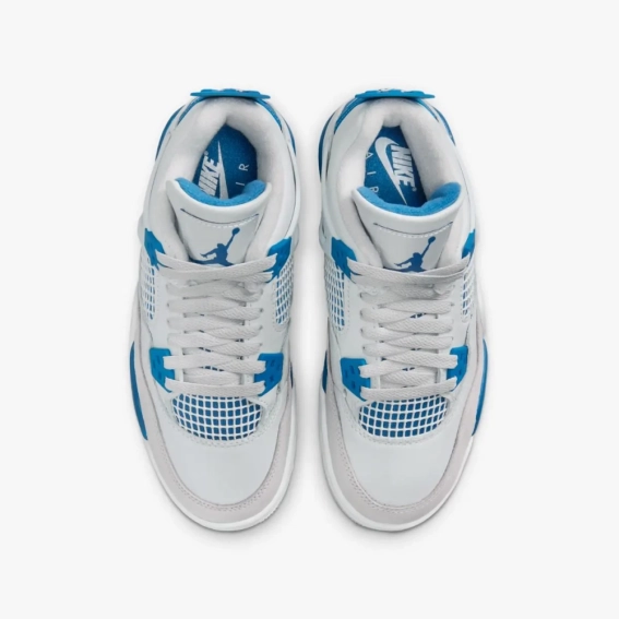 Кроссовки Jordan 4 Retro Military Blue (2024) (GS) HF4281-141 фото 4 — интернет-магазин Tapok