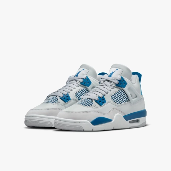 Кроссовки Jordan 4 Retro Military Blue (2024) (GS) HF4281-141 фото 5 — интернет-магазин Tapok