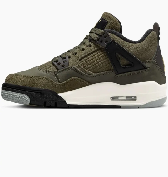 Кроссовки Jordan 4 Retro SE Craft Medium Olive (GS) FB9928-200 фото 1 — интернет-магазин Tapok