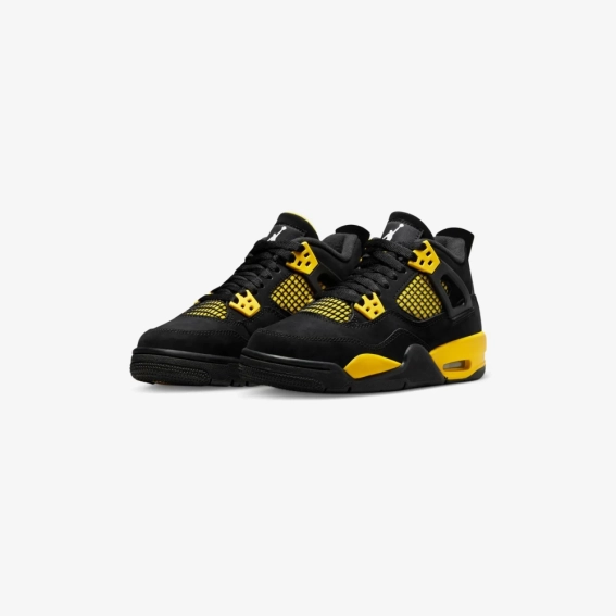 Кроссовки Jordan 4 Retro Thunder (2023) GS 408452-017 фото 3 — интернет-магазин Tapok