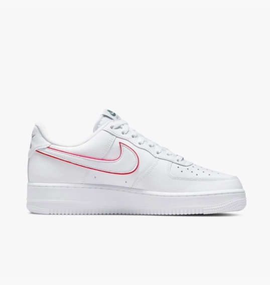Кроссовки Nike Air Force 1 Low Just Do It Ультра Noble Green Metallic Silver University Red DQ0791-100 фото 3 — интернет-магазин Tapok
