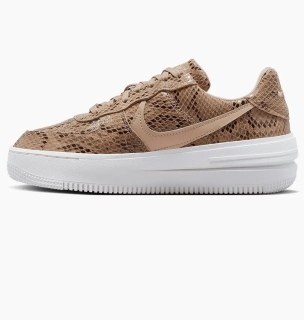 Кроссовки Nike Air Force 1 PLT.AF.ORM Brown Snakeskin Print (W) FJ4965-200