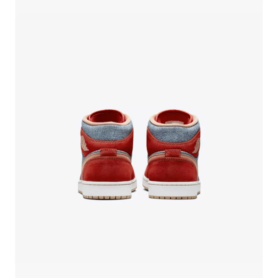 Кросівки Nike Air Jordan 1 Mid Denim Red DM4352-600 фото 5 — інтернет-магазин Tapok