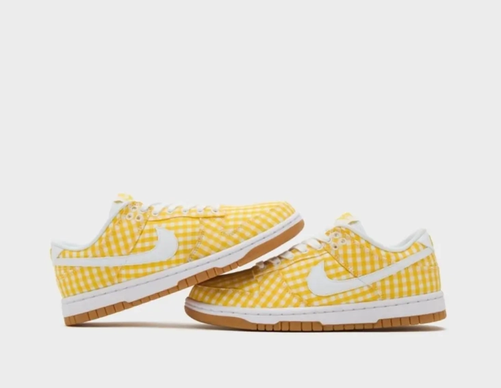 Кросівки Nike Dunk Low Yellow Gingham (W) DZ2777-700 фото 3 — інтернет-магазин Tapok