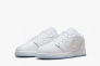 Кросівки Nike GS Air Jordan 1 Low White Ice Blue Glitter Swoosh FQ9112-100 Фото 2