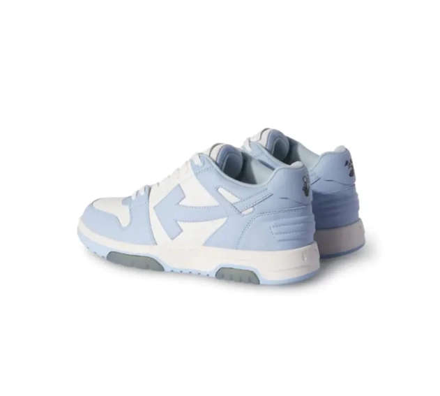Кроссовки Off-White Out Of Office Low-Top calf leather Sneakers Light blue White OMIA189C99LEA0044001 фото 4 — интернет-магазин Tapok