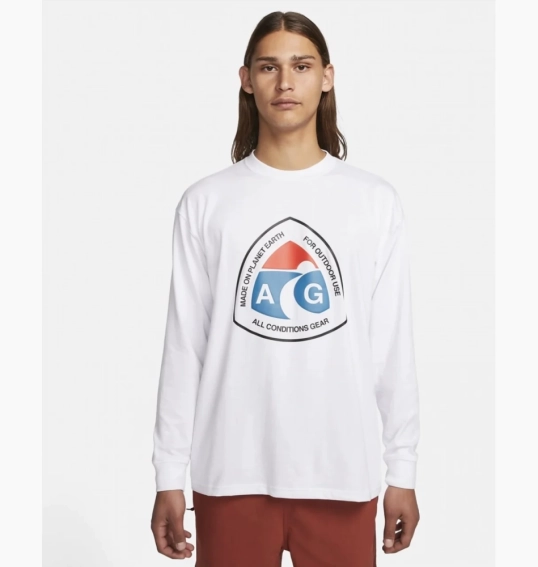 Лонгслив Nike Nrg Acg Long Sleeve Outdoor T-Shirt White DX9450-100 фото 2 — интернет-магазин Tapok