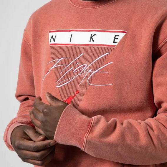 Свитшот Air Jordan Flight Fleece Peach CW8369-687 фото 3 — интернет-магазин Tapok