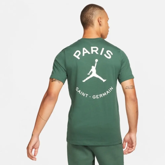 Футболка Jordan PSG x Paris Saint-Germain Logo T-Shirt DB6514-333 фото 3 — інтернет-магазин Tapok