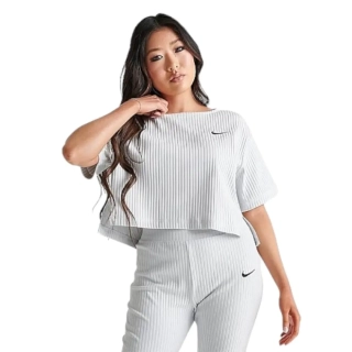 Футболка Nike Ribbed Jersey Short-Sleeve T-Shirt White DV7870-025