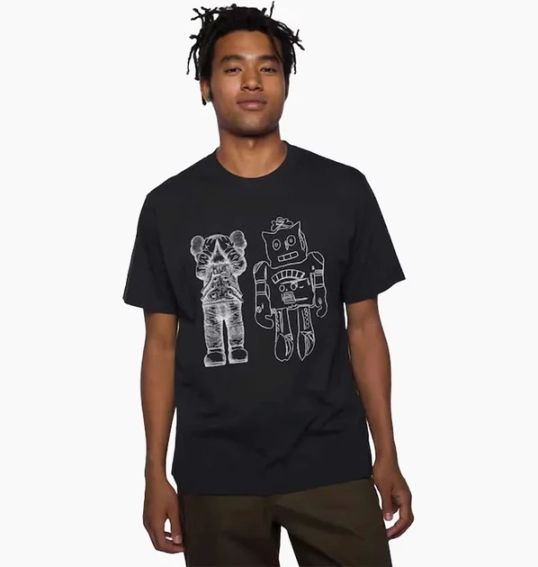 Футболка Uniqlo Kaws Warhol Black Kaws RoboCat (Uniqlo KAWS + Warhol UT Graphic T-Shirt Roboto) 341-476351 фото 1 — інтернет-магазин Tapok