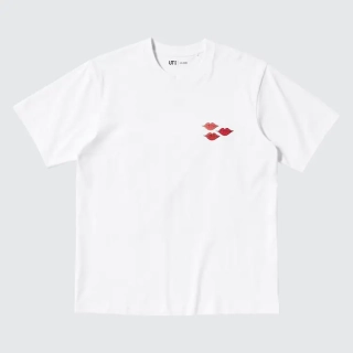 Футболка Uniqlo Kaws Warhol Pink bunny (Uniqlo KAWS + Warhol UT Graphic T-Shirt Bunny) 341-476350