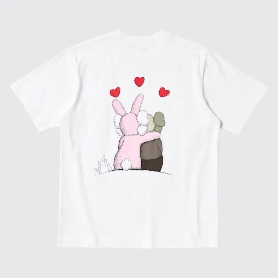 Футболка Uniqlo Kaws Warhol Pink bunny (Uniqlo KAWS + Warhol UT Graphic T-Shirt Bunny) 341-476350 фото 3 — інтернет-магазин Tapok