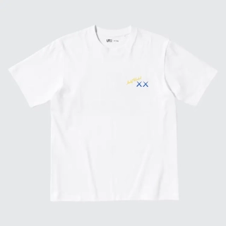 Футболка Uniqlo Kaws Warhol White Blue Kaws Banana (Uniqlo KAWS + Warhol UT Graphic T-Shirt Banana) 341-471321