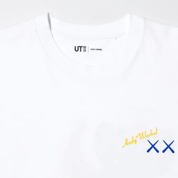 Футболка Uniqlo Kaws Warhol White Blue Kaws Banana (Uniqlo KAWS + Warhol UT Graphic T-Shirt Banana) 341-471321 фото 3 — интернет-магазин Tapok