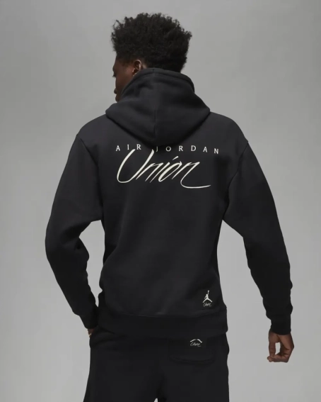 Худі Air Jordan Fleece Hoodie X Union La Black DV7334-010 фото 3 — інтернет-магазин Tapok