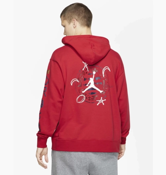 Худи Air Jordan Legacy Fiba Lightweight Pullover Hoodie Red CJ9083-687 фото 2 — интернет-магазин Tapok