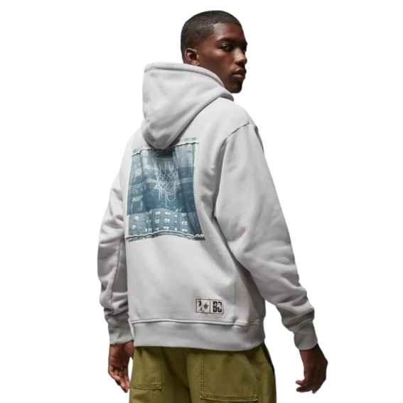 Худі Jordan x UNION x Bephies Beauty Supply Fleece Hoodie Grey FD4244-097 фото 4 — інтернет-магазин Tapok