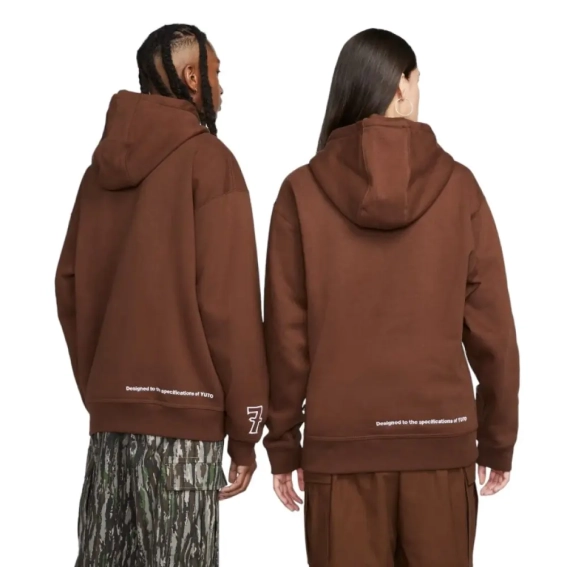 Худые Nike SB x Yuto Horigome Fleece Pullover Hoodie Brown FN0551-259 фото 4 — интернет-магазин Tapok