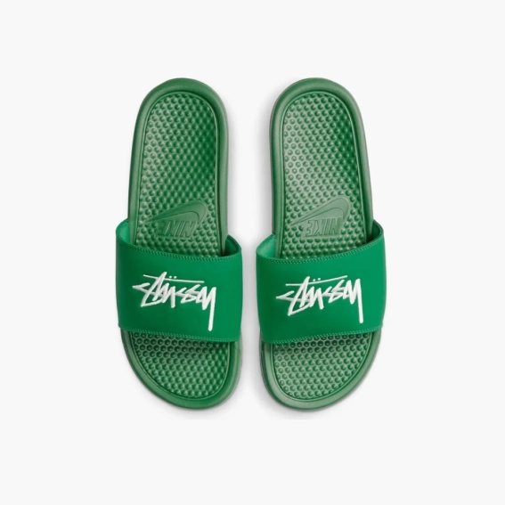 Шльопанці Nike X Stussy Benassi Slides Green DC5239-300 фото 4 — інтернет-магазин Tapok