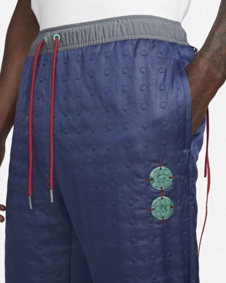 Брюки Jordan x CLOT Woven Pants Navy DJ9744-414 фото 3 — интернет-магазин Tapok
