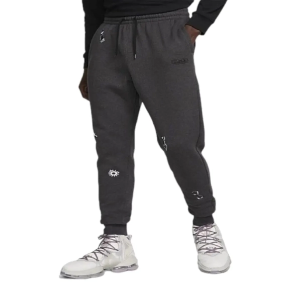 Брюки Nike Lebron James Sweatpants Gray Chess Pattern DQ6145-032 фото 1 — интернет-магазин Tapok
