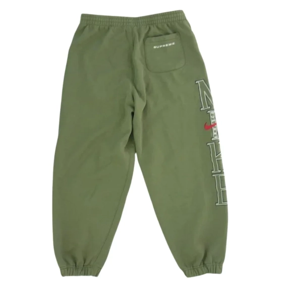 Брюки Supreme Nike Sweatpants Olive SS24 FQ0768-339 фото 2 — интернет-магазин Tapok