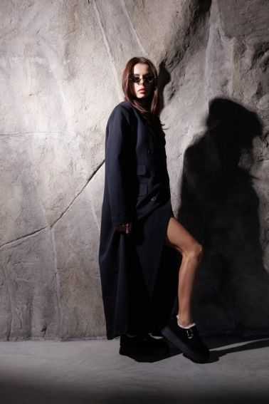 Угги женские замшевые мех 590922 Черные фото 18 — интернет-магазин Tapok