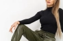 Лосины женские на флисе хаки 164R150 Ager Фото 2