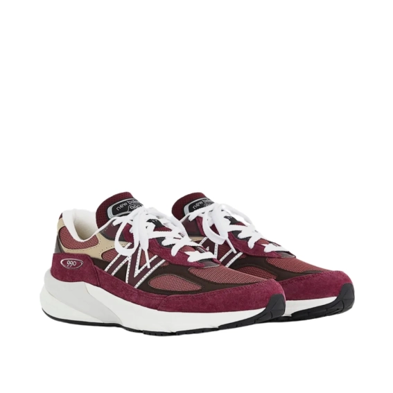 Кроссовки New Balance x Teddy Santis 990v6 Made in USA &#39;Burgundy Tan&#39; U990BT6 фото 2 — интернет-магазин Tapok