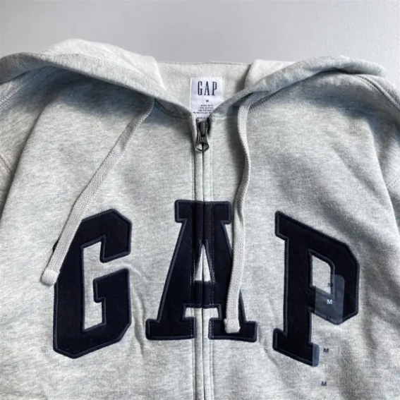 Толстовка Gap Logo Zip Hoodie Grey 218871731 M 218871731 фото 11 — інтернет-магазин Tapok