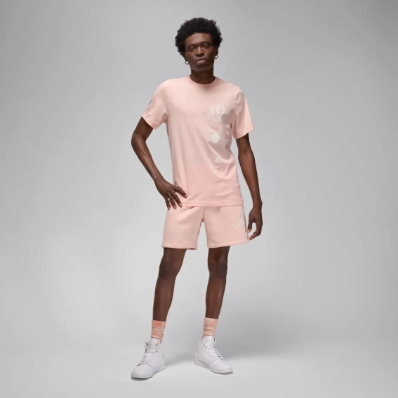 Мужская футболка NIKE M Jordan BRAND LOGO STACK SS CRW FN6027-622 фото 3 — интернет-магазин Tapok
