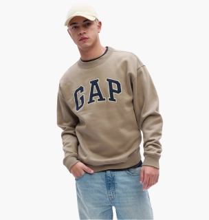 Свитшот Gap Relaxed Logo Sweatshirt Beige 851425021