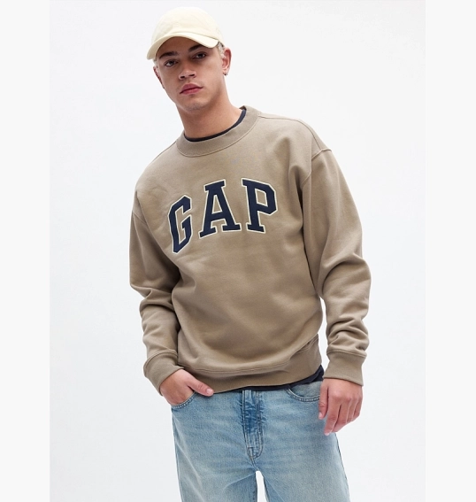 Свитшот Gap Relaxed Logo Sweatshirt Beige 851425021 фото 2 — интернет-магазин Tapok
