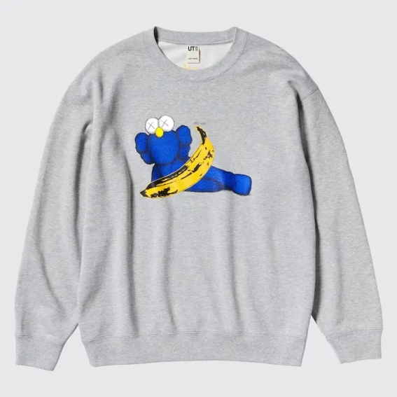 Кофта KAWS + Warhol Grey Sweater 341-472951 фото 1 — інтернет-магазин Tapok