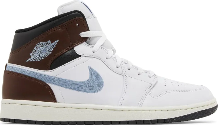 Кроссовки Air Jordan 1 Retro Mid SE &#39;Brown Blue Grey&#39; FQ7831-142 фото 2 — интернет-магазин Tapok